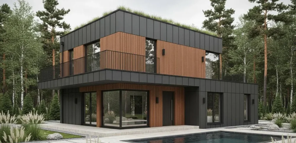 Проект Двухэтажный дом 13 на 10, 146 м2