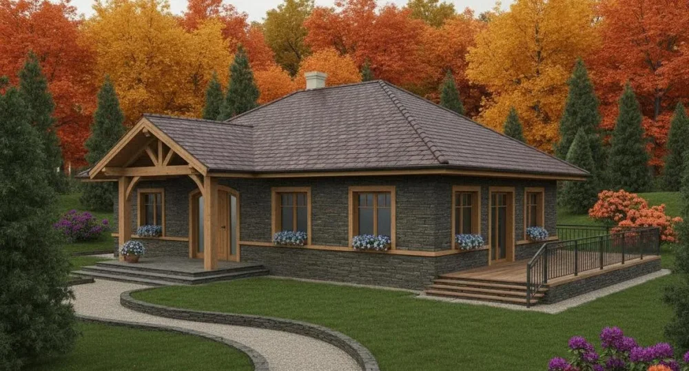 Проект Двухэтажный дом 18 на 13, 211 м2