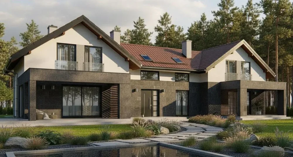 Проект Двухэтажный дом 7 на 10, 154 м2