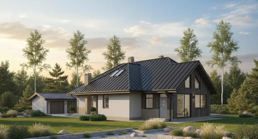 Проект Двухэтажный дом 17 на 14, 204 м2