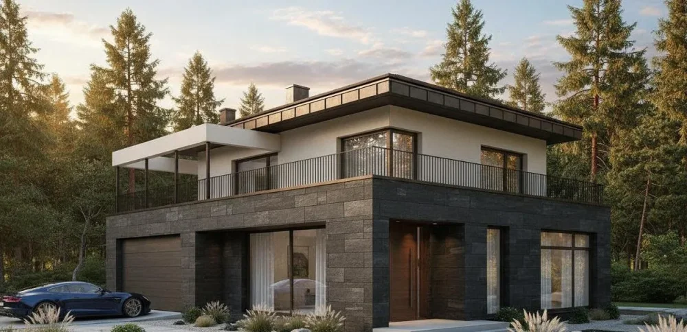 Проект Двухэтажный дом 11 на 19, 184 м2