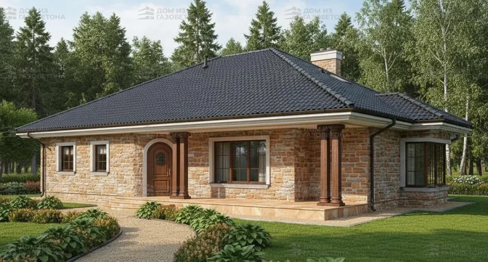 Проект Одноэтажный дом 18 на 13, 137 м2