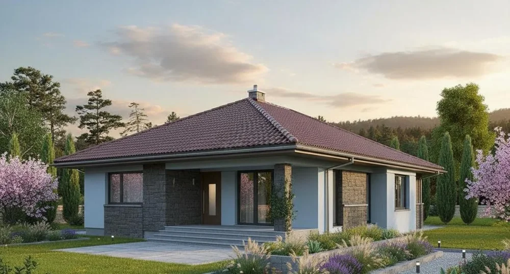 Проект Одноэтажный дом 17 на 20, 169 м2