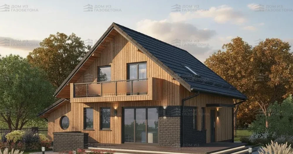 Проект Двухэтажный дом 11 на 10, 133 м2