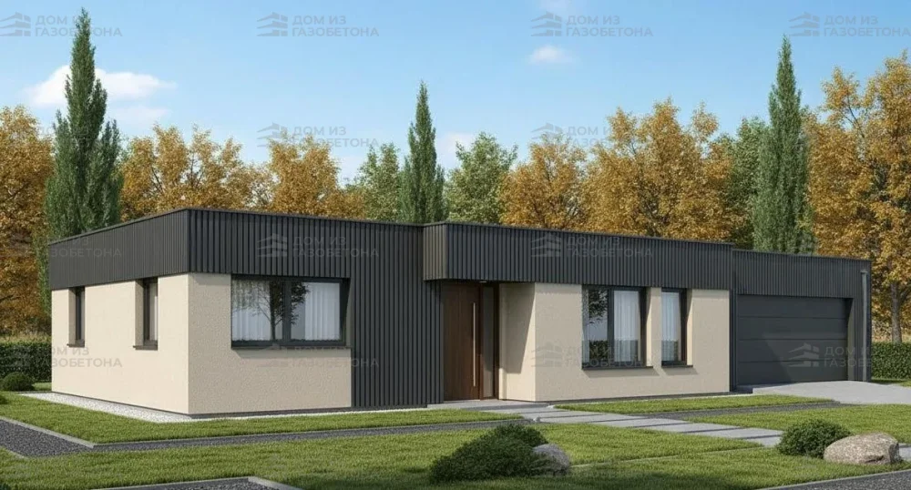 Проект Одноэтажный дом 11 на 21, 302 м2